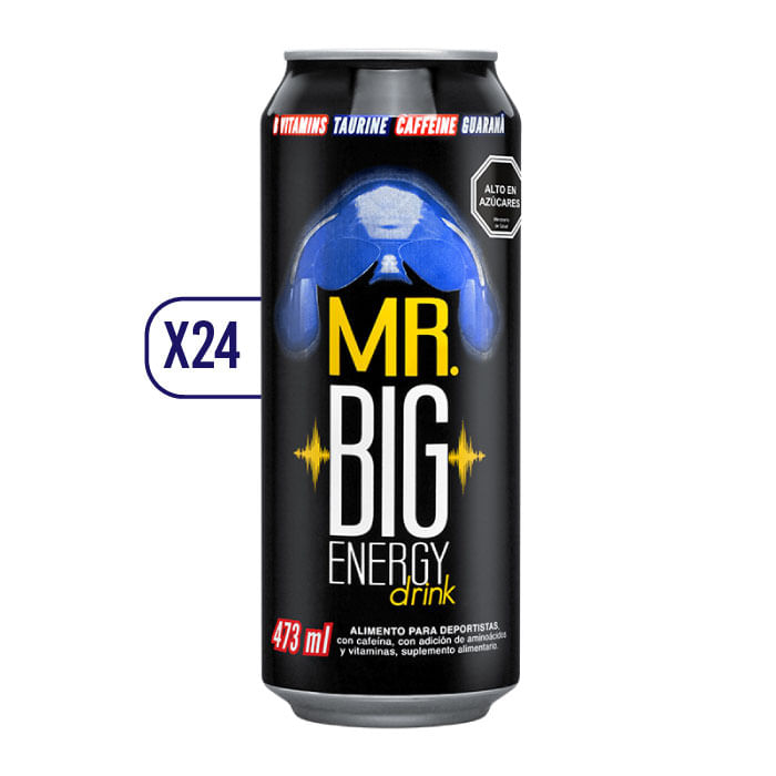 Pack x24 Energética Mr. Big Energy lata 473cc