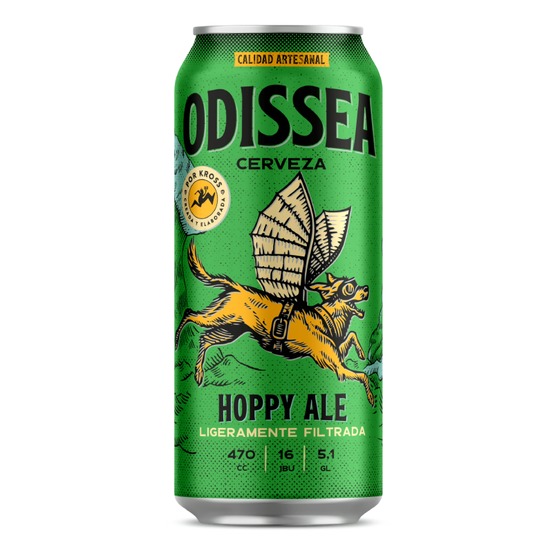 Cerveza Odissea Hoppy Ale Lata 470cc