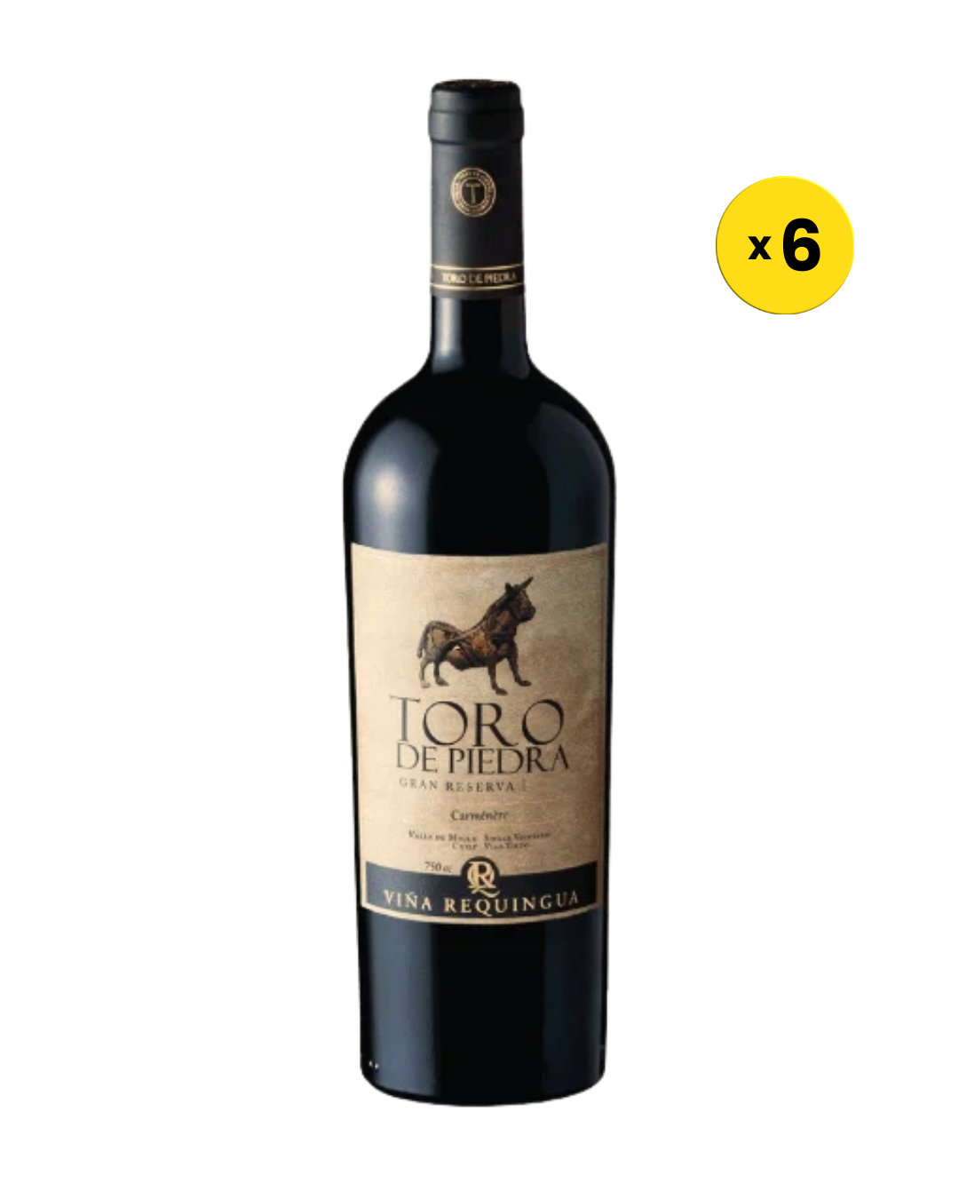 6x750cc Toro de Piedra Gran Reserva Carmenere
