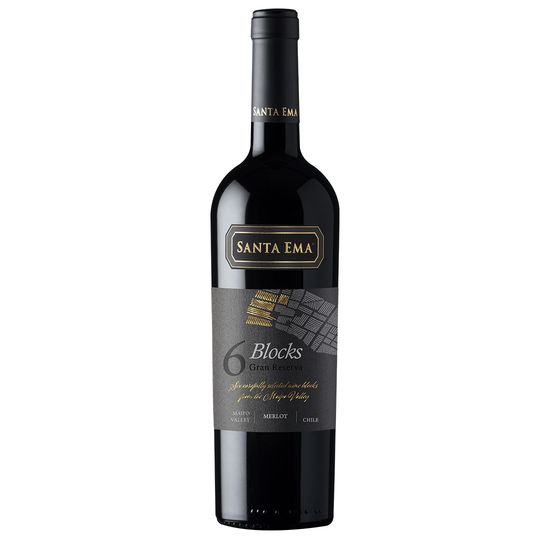 Vino Santa Ema 6 Blocks Gran Reserva Merlot 750cc