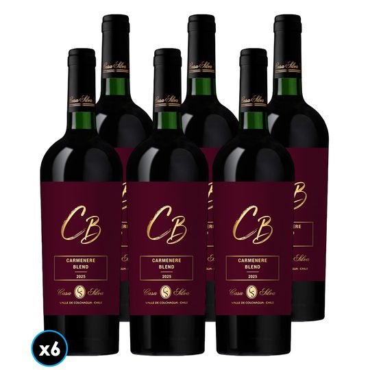 CAJA CASA SILVA CB CARMENERE: 6x Vino Casa Silva CB Carmenere Blend 750cc