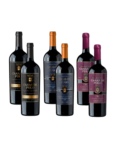 Pack 6 Cata Vertical Cabernet Casas de Polo