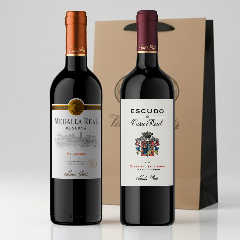 Pack Escudo Casa Real Cabernet Sauvignon y Medalla Real Carmenere